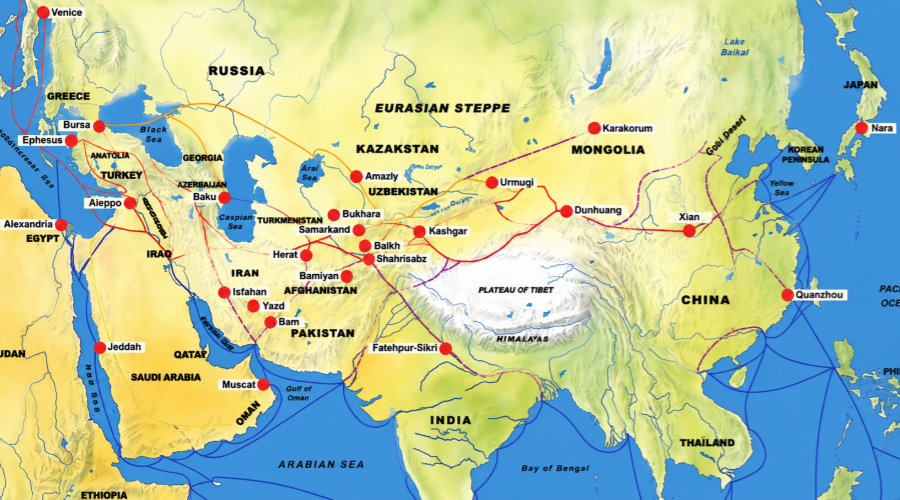 Eurasian Connection via the Silk Road