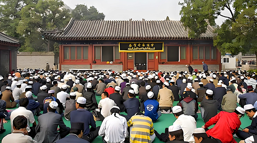 Muslims celebrate Eid al-Fitr together
