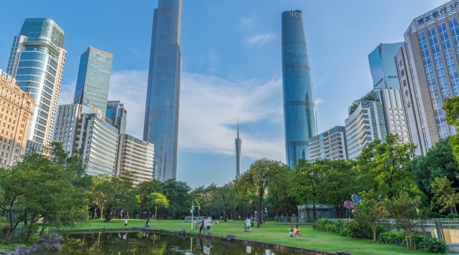 Arrival in Guangzhou